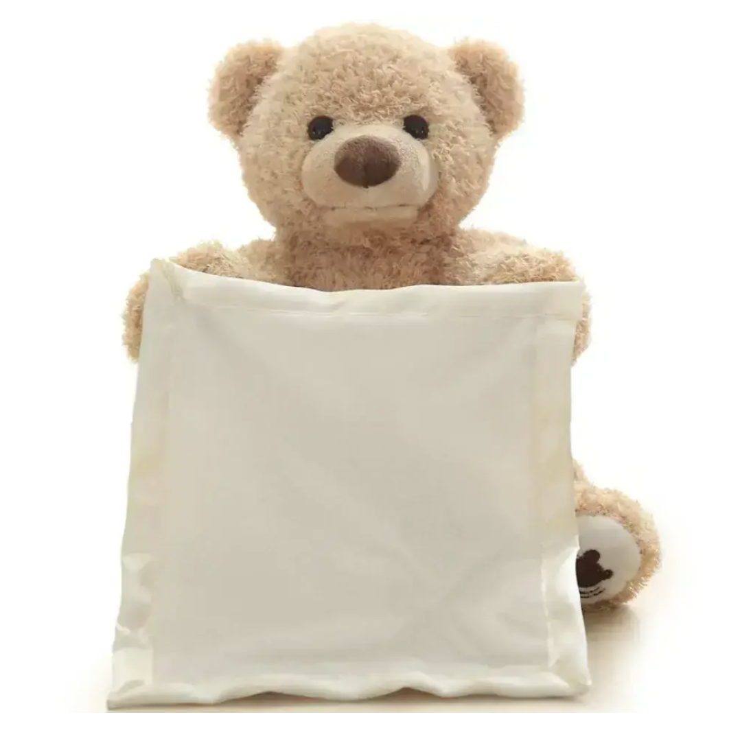 Музичний плюшевий ведмедик 33 см з рухом і мелодіями для дітей від 2 років - мініатюра 2