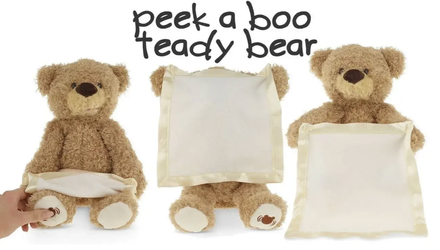 Музичний плюшевий ведмедик 33 см з рухом і мелодіями для дітей від 2 років - мініатюра 8