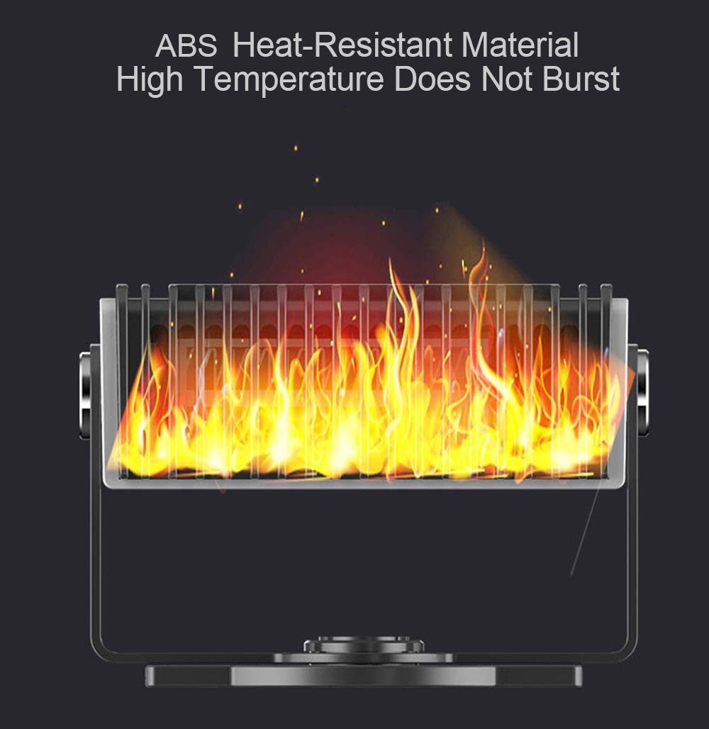 Автомобільний тепловентилятор 12 В 2 в 1 з обігрівом, вентиляцією і поворотом 180° - мініатюра 9