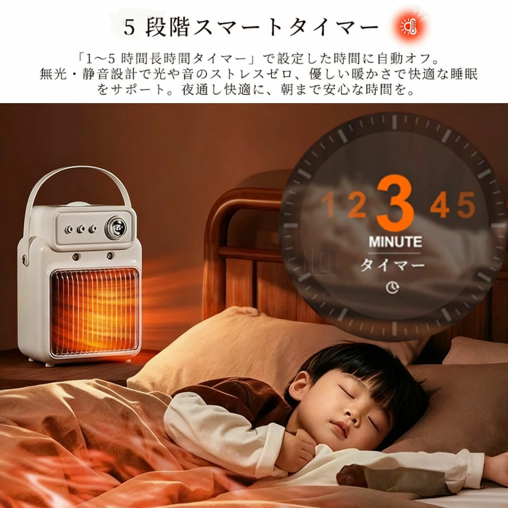 Мініобігрівач 2 в 1 1200 Вт з PTC-нагрівом, зволоженням і таймером - мініатюра 7