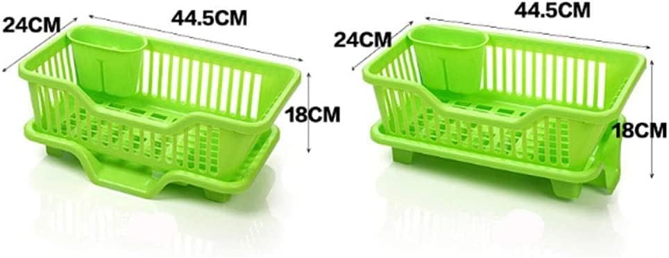 Сушарка для посуду 44 x 24 x 14 см з корзиною для приборів і вентиляцією - мініатюра 2