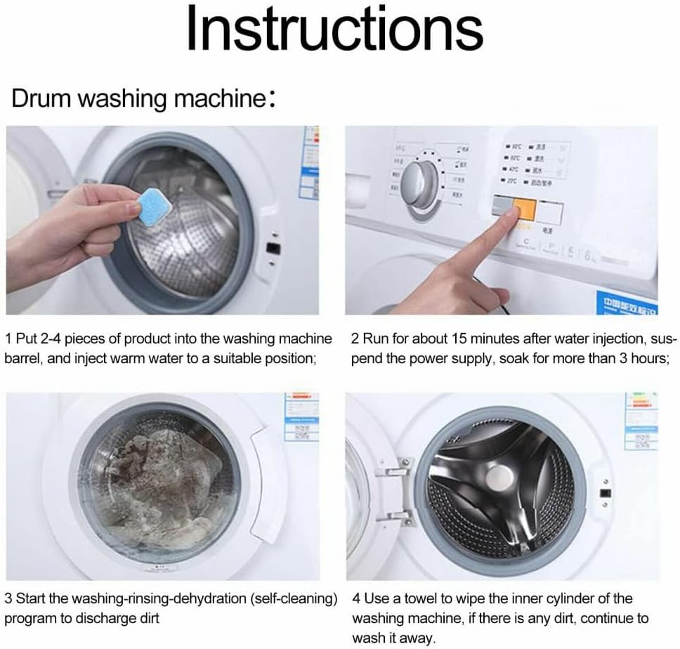 Washing Machine Cleaner для очищення пральної машини від нальоту, бруду і запаху - мініатюра 3