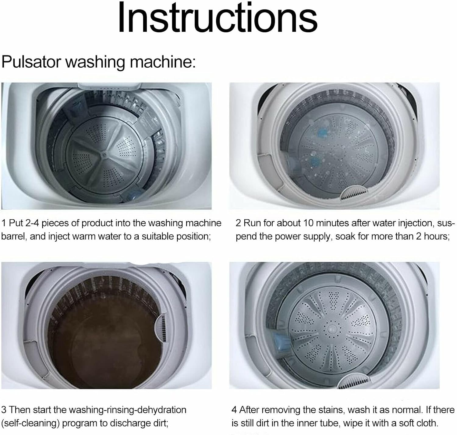 Washing Machine Cleaner для очищення пральної машини від нальоту, бруду і запаху - мініатюра 7
