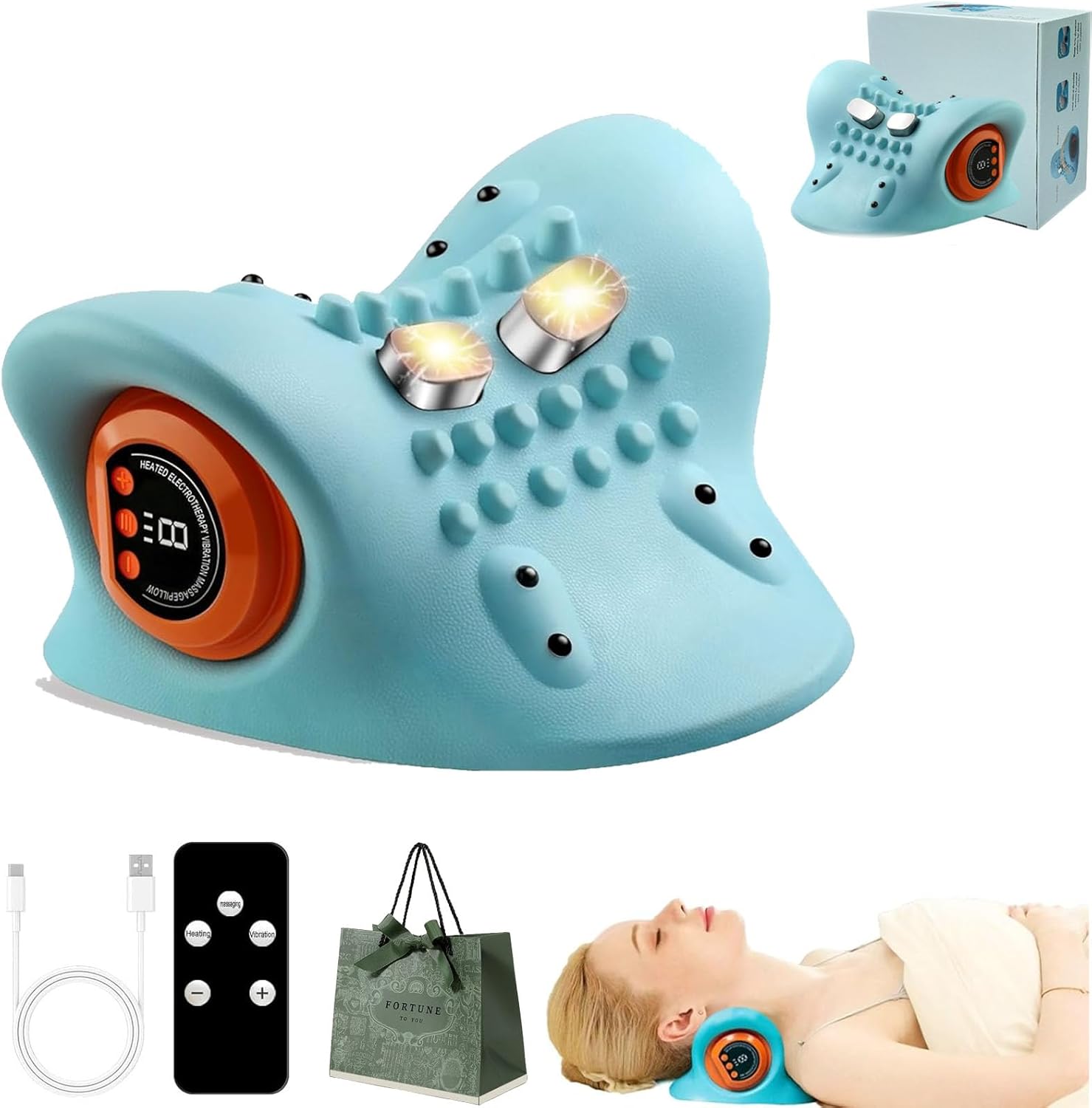 Електричний масажер для шиї EMS з підігрівом ∙ Розслаблення і комфорт масажер для шиї EMS кожен день