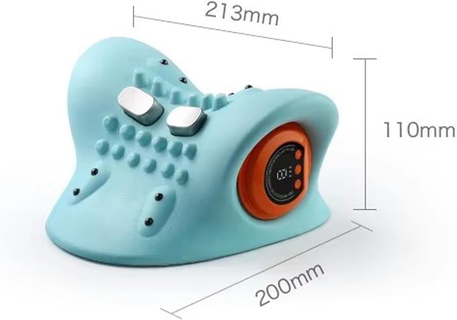 EMS-масажер для шиї з підігрівом, вібрацією і 6 рівнями інтенсивності - мініатюра 5