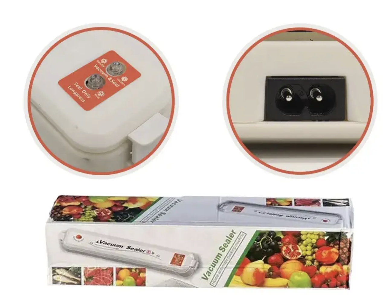 Вакууматор Vacuum Sealer ZWPA-001 90 Вт з двома режимами і швом 30 см - мініатюра 5
