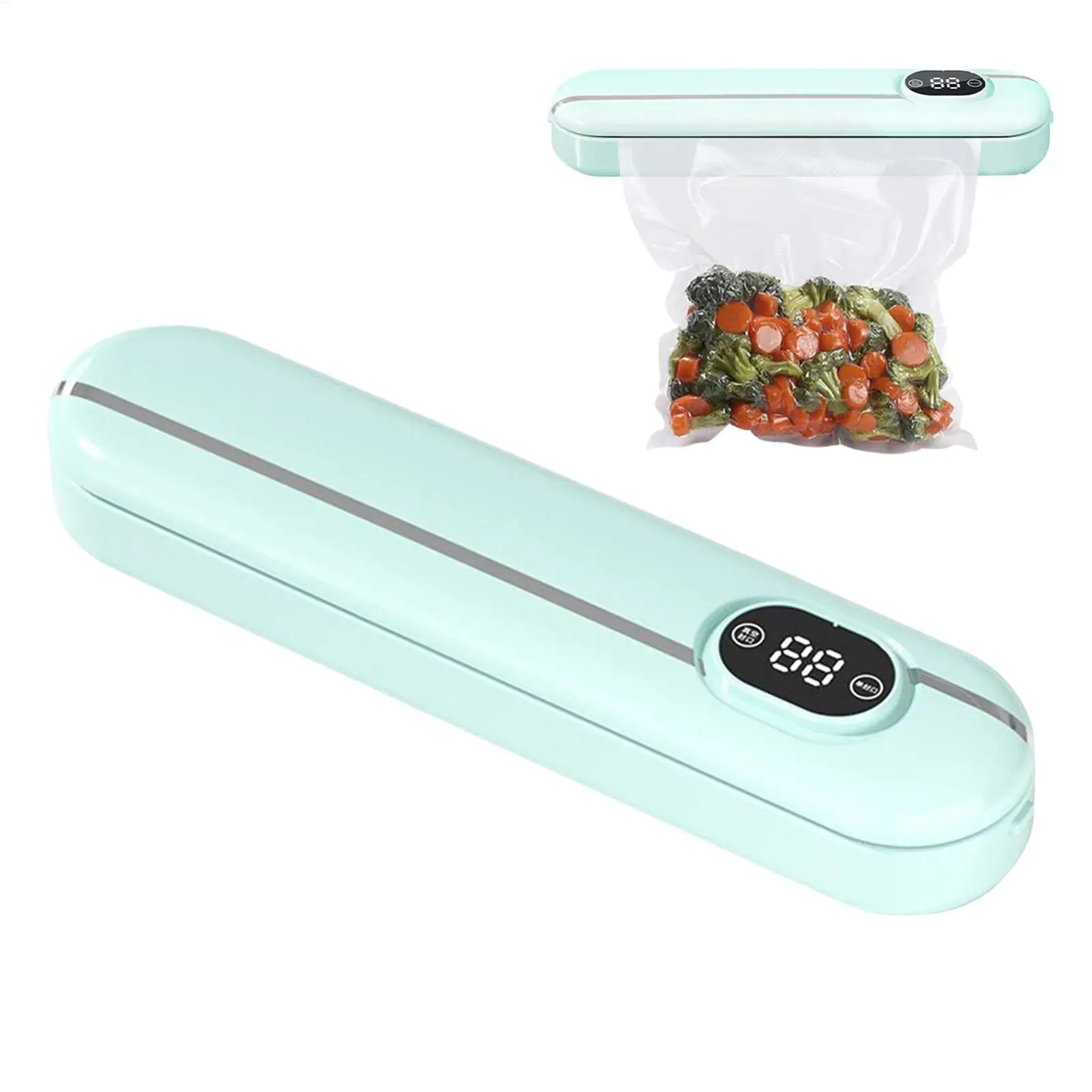 Вакууматор Vacuum Sealer 300 Вт з LED-дисплеєм і швом 25 см для кухні та sous-vide - мініатюра 6