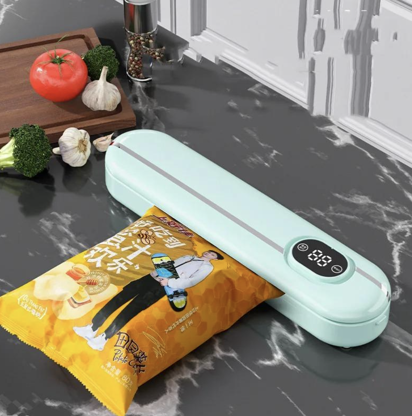 Вакууматор Vacuum Sealer 300 Вт з LED-дисплеєм і швом 25 см для кухні та sous-vide - мініатюра 7