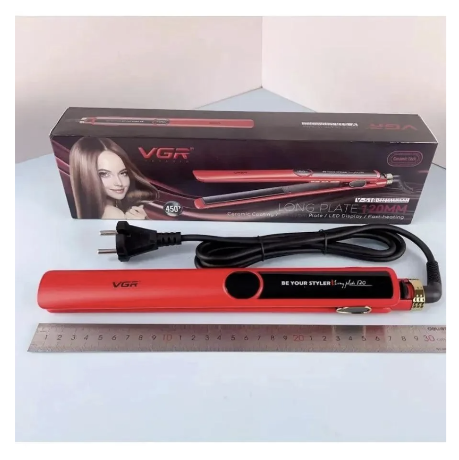 Випрямляч VGR V-518 з LED-дисплеєм і турмаліновими пластинами 150-230 °C - мініатюра 6