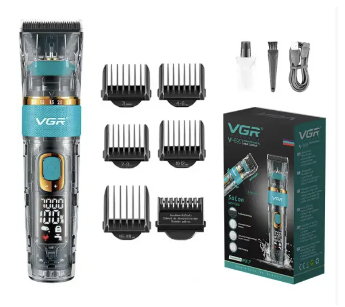Машинка для стрижки VGR V-695 з LCD-дисплеєм і автономністю до 300 хвилин - мініатюра 5