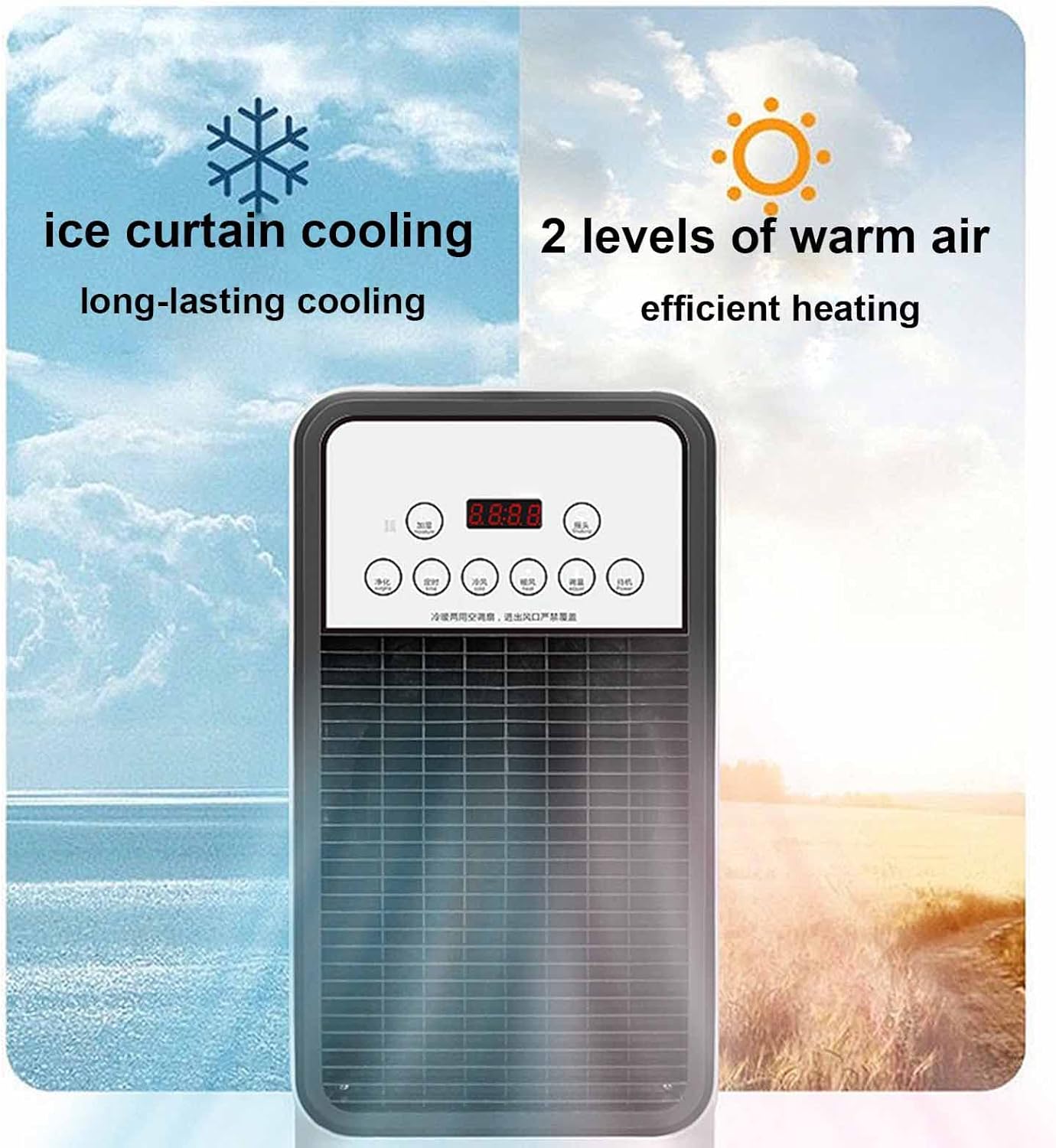 Мобільний кліматичний комплекс MS-1668 3 в 1 з обігрівом, охолодженням і зволоженням - мініатюра 3