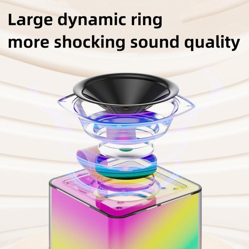 Дитяче караоке K18 з RGB-підсвіткою і 2 мікрофонами - мініатюра 3