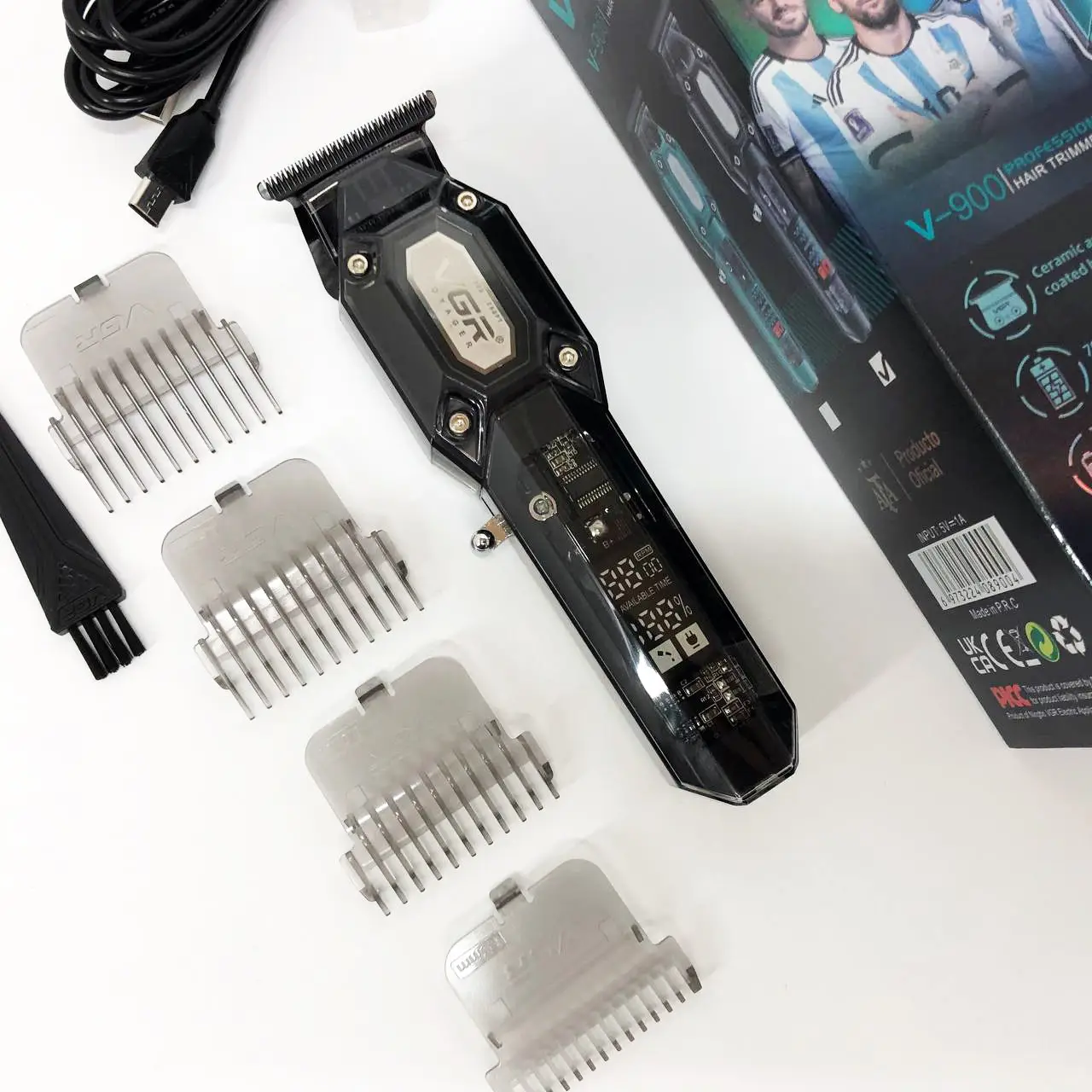 Машинка для стрижки VGR V-900 з DLC-лезами і LCD-дисплеєм - мініатюра 5