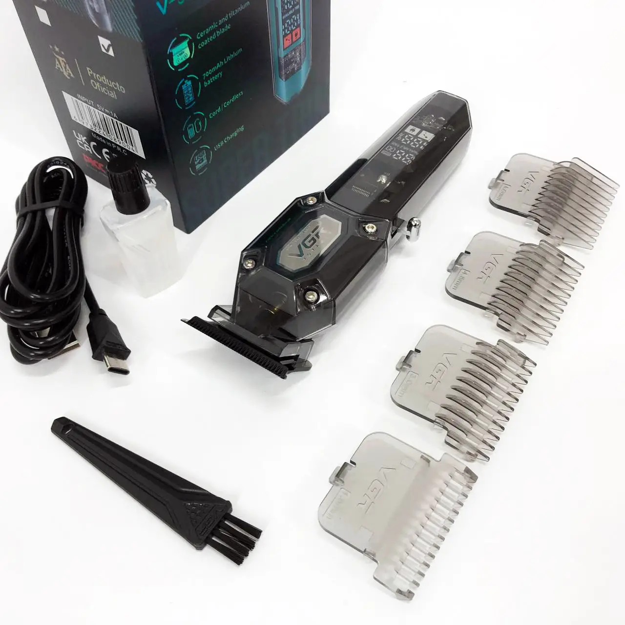 Машинка для стрижки VGR V-900 з DLC-лезами і LCD-дисплеєм - мініатюра 7