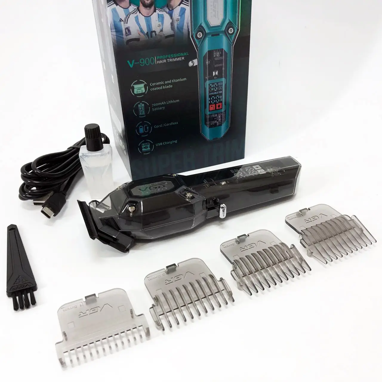 Машинка для стрижки VGR V-900 з DLC-лезами і LCD-дисплеєм - мініатюра 9