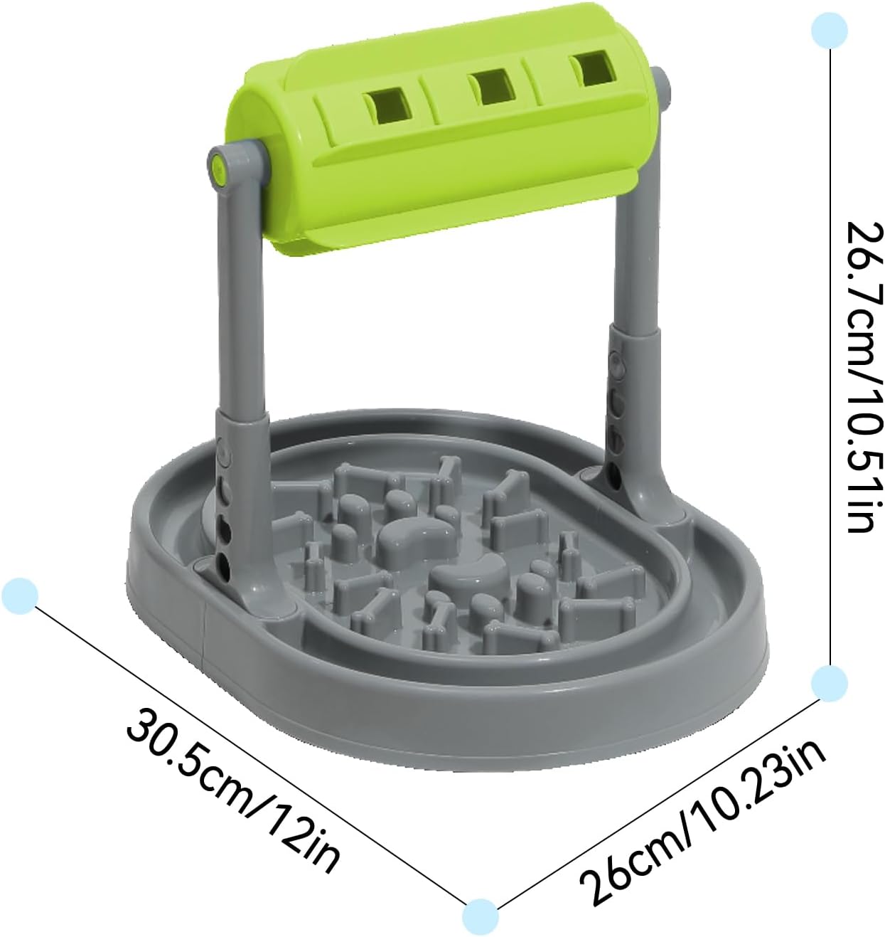 Інтерактивна годівниця для собак з повільною подачею корму і лотком-лабіринтом - мініатюра 3
