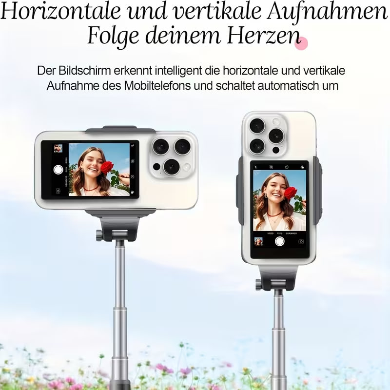 Магнітний селфі-монітор 3.97 дюйма з пультом для зйомки на телефон - мініатюра 5