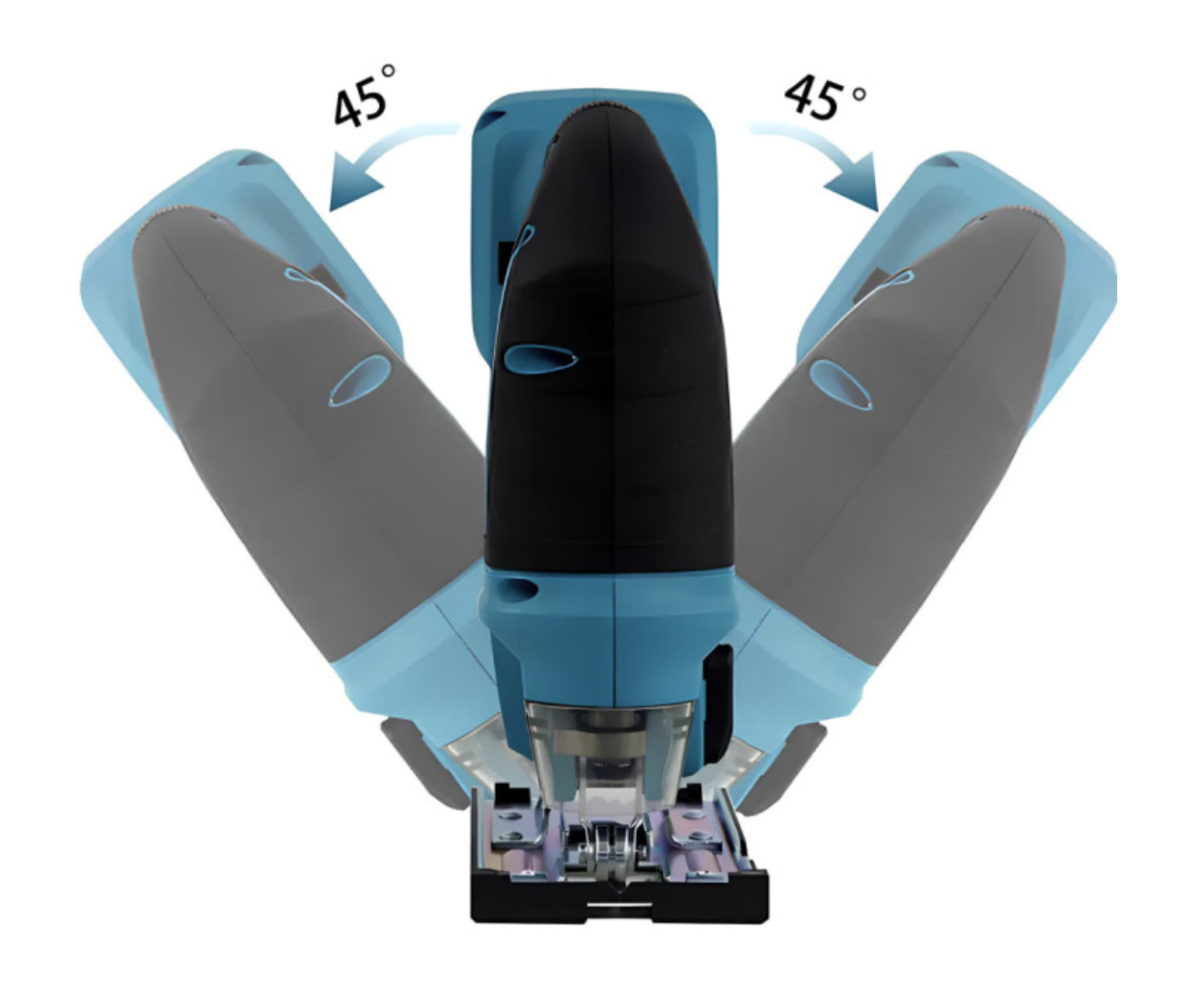 Акумуляторна шабельна пила 48V з 2 акумуляторами для дерева, пластику і металу - мініатюра 5