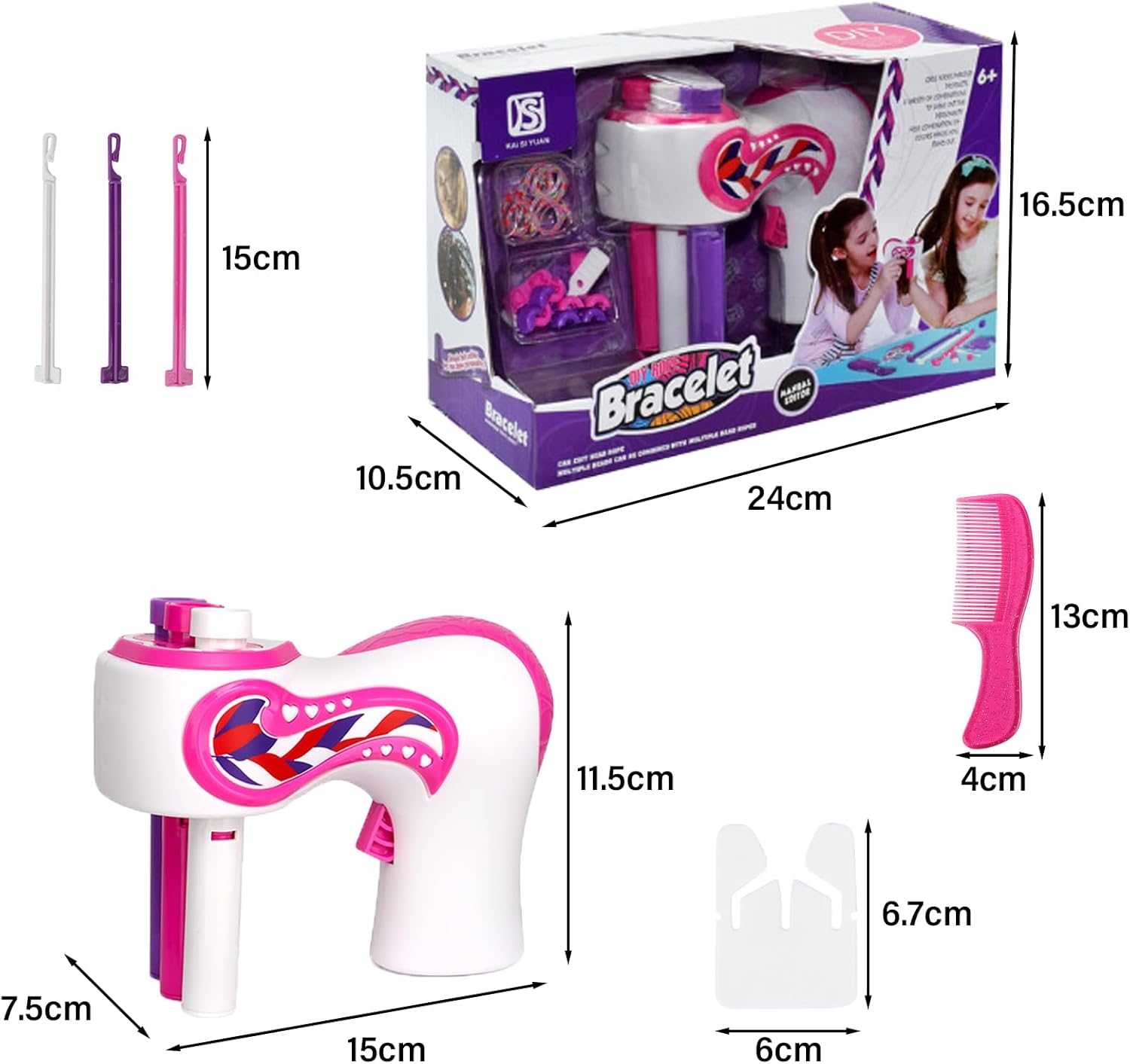 Дитячий набір 892-1 для автоматичного плетіння косичок і гри в перукаря - мініатюра 8