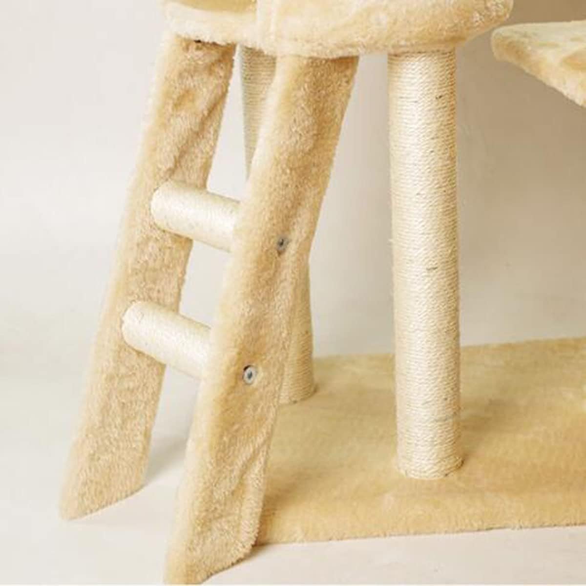 Ігровий комплекс Bonro B-40 для кішок 138 см з гамаком, будиночком і кігтеточками - мініатюра 3