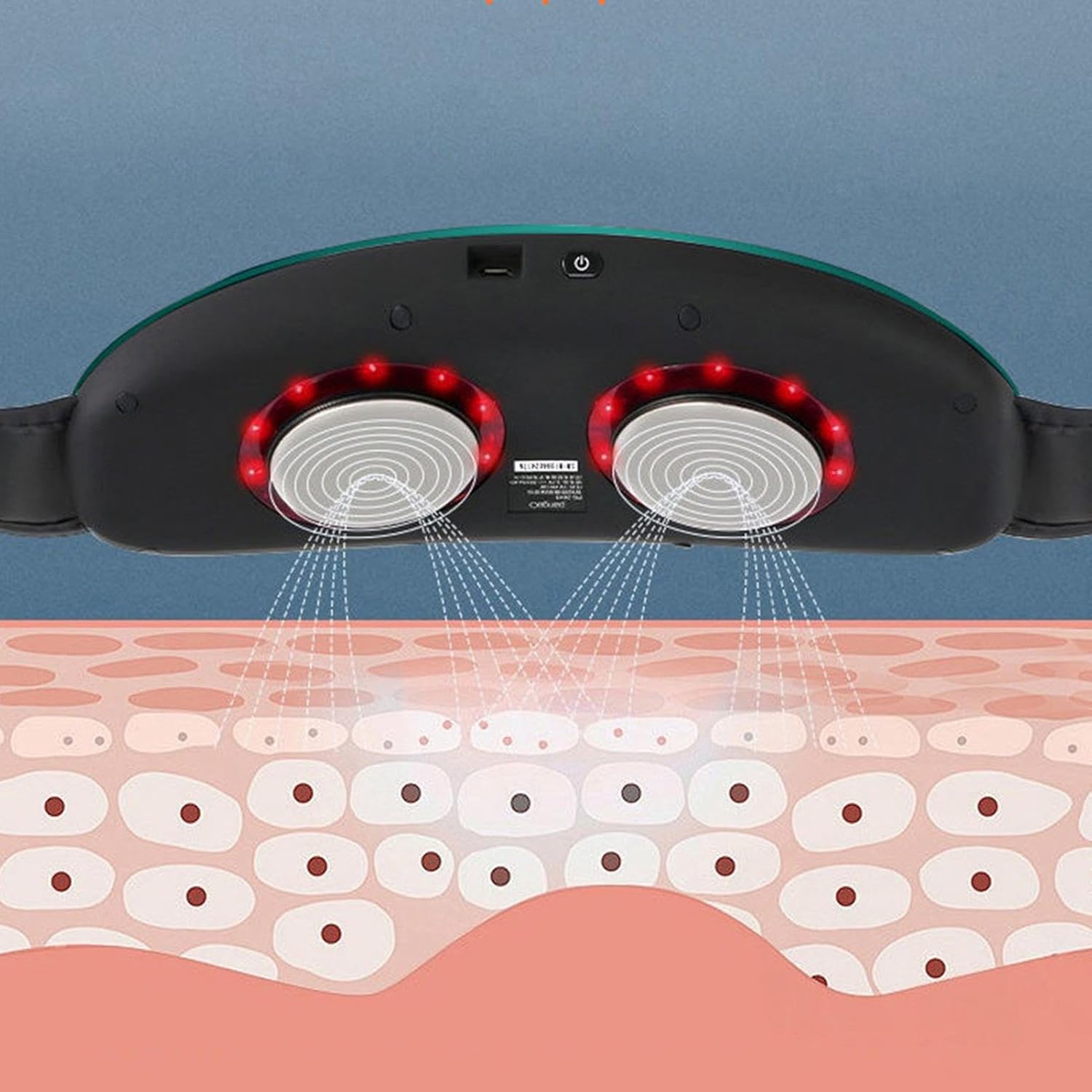 Масажер-пояс DT-785 з підігрівом, таймером і 15 режимами - мініатюра 9