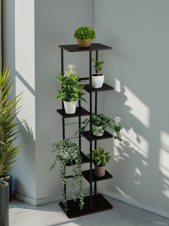 Підлогова стійка для квітів CVT-9 з 7 полицями для дому і офісу - мініатюра 6