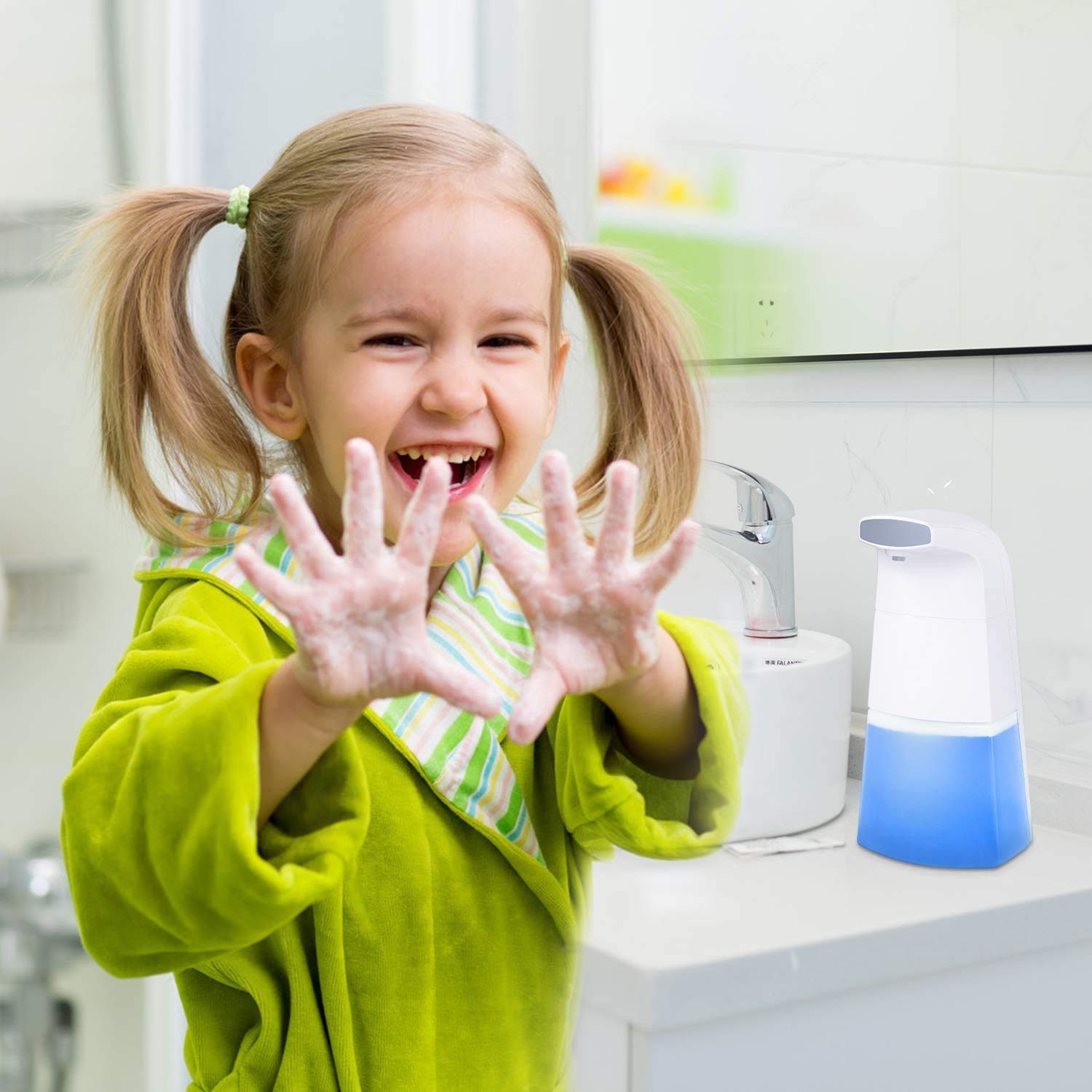 Сенсорний диспенсер для мила Auto Foaming Soap Dispenser з подачею піни - мініатюра 7