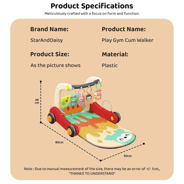 Ходунки 3 в 1 з килимком, бізібордом і музичним піаніно для малюка - мініатюра 4