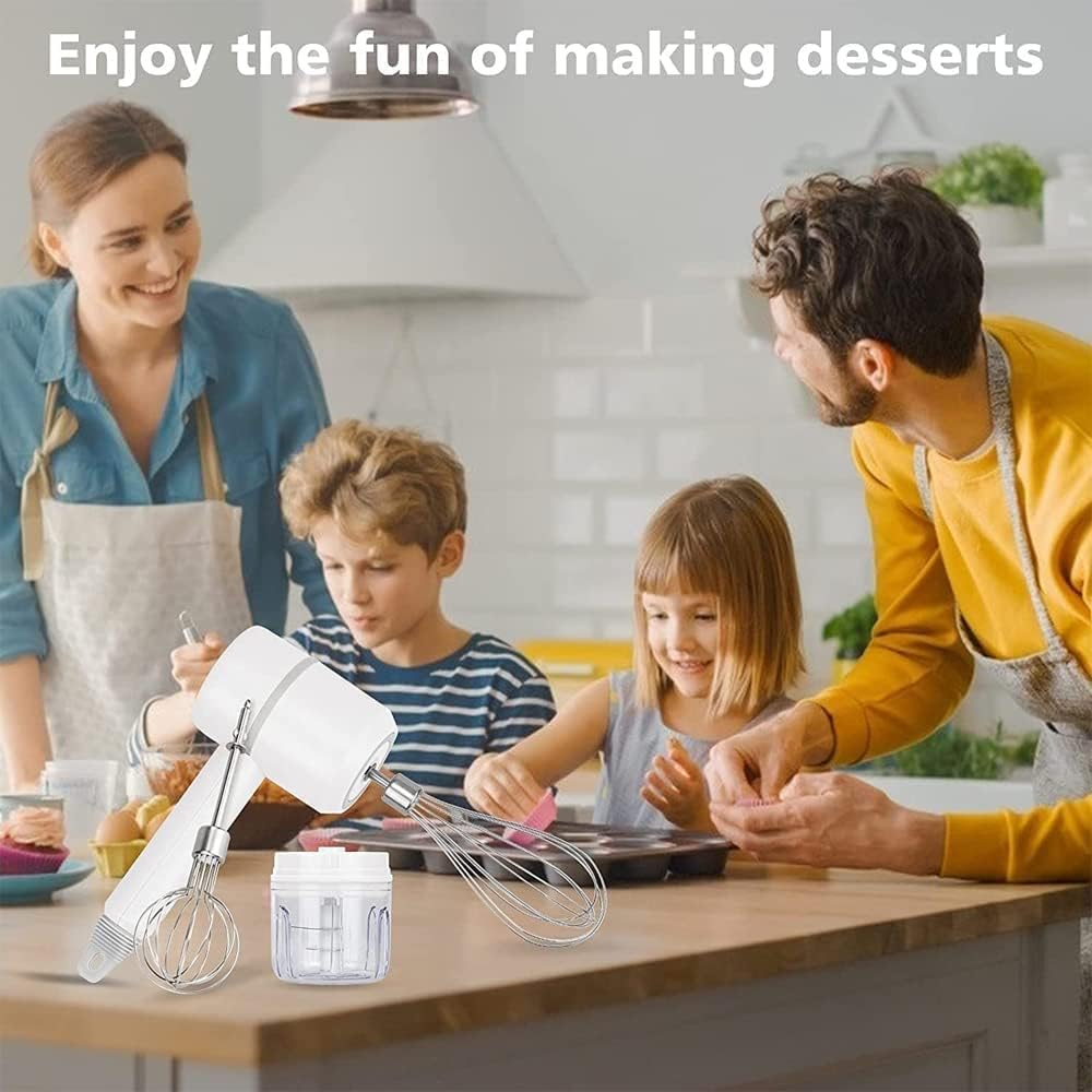 Бездротовий міні-міксер 3 в 1 на акумуляторі для збивання і подрібнення - мініатюра 6