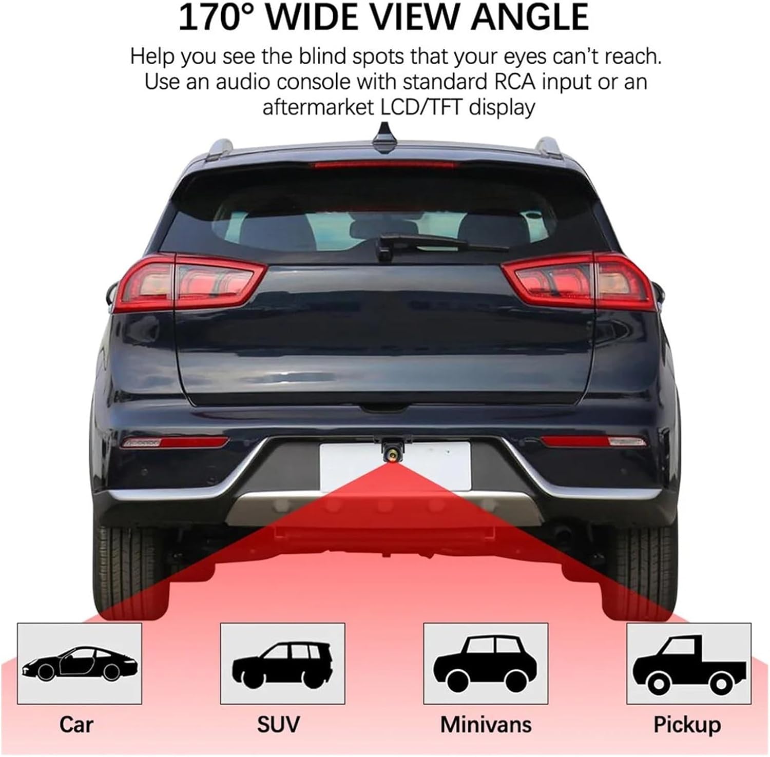 Wi-Fi камера заднього виду UKC Mini-HD для авто - мініатюра 3