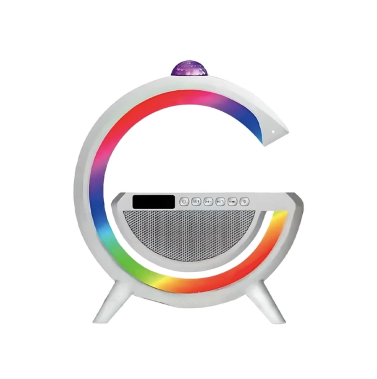 Смарт-лампа G2388 3 в 1 з RGB-підсвічуванням, Bluetooth і бездротовою зарядкою - мініатюра 2