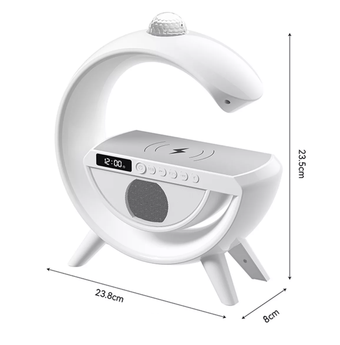 Смарт-лампа G2388 3 в 1 з RGB-підсвічуванням, Bluetooth і бездротовою зарядкою - мініатюра 3