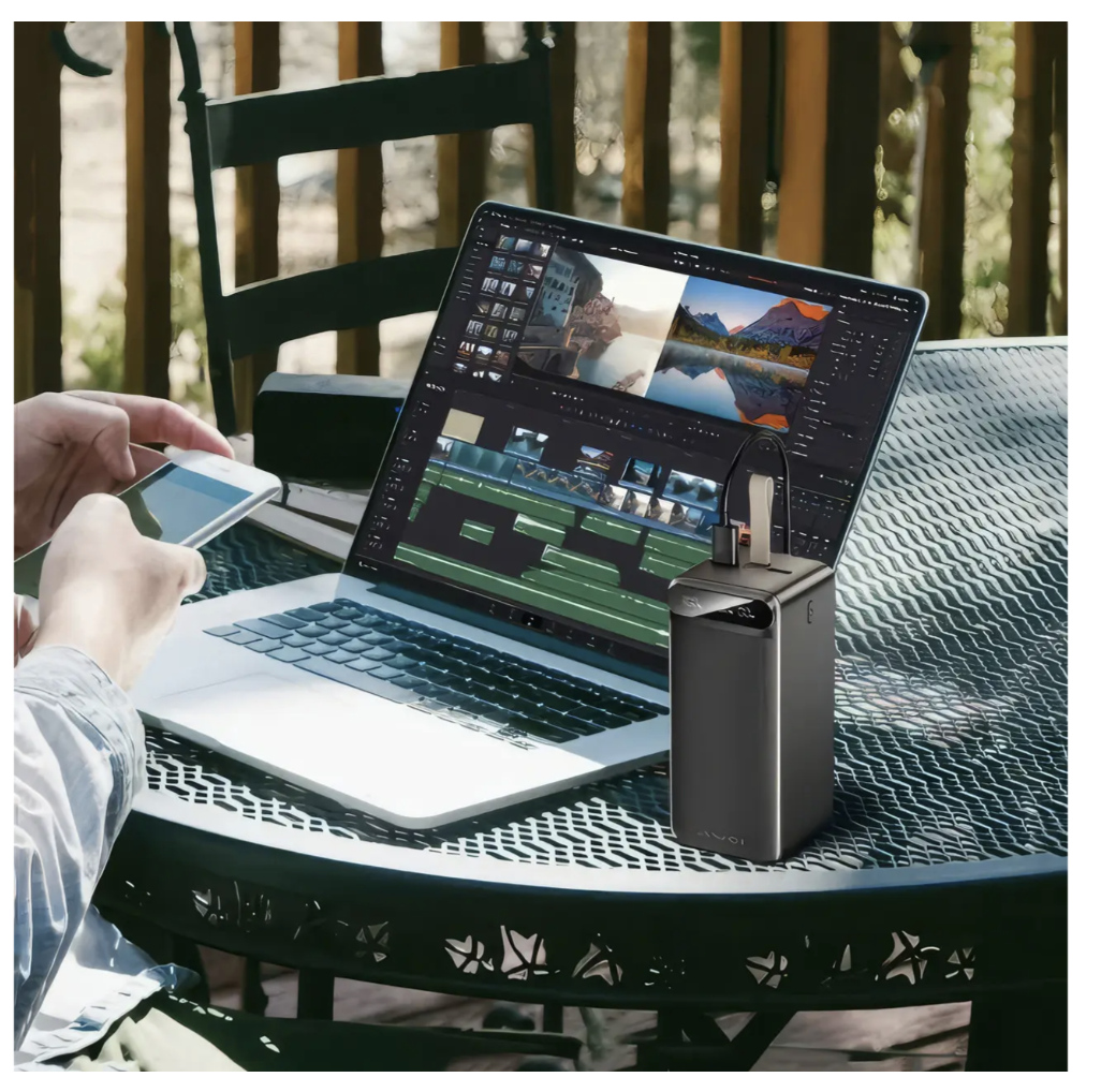 Power Bank AWEI P101K 100000 mAh з дисплеєм, ліхтариком і швидкою зарядкою 22,5 Вт - мініатюра 7