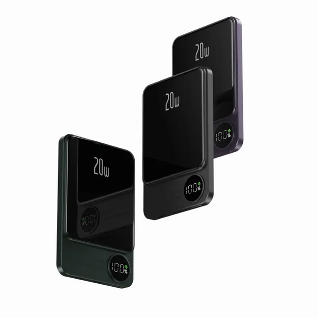 Бездротовий power bank Q9 5000 mAh з MagSafe і алюмінієвим корпусом - мініатюра 6