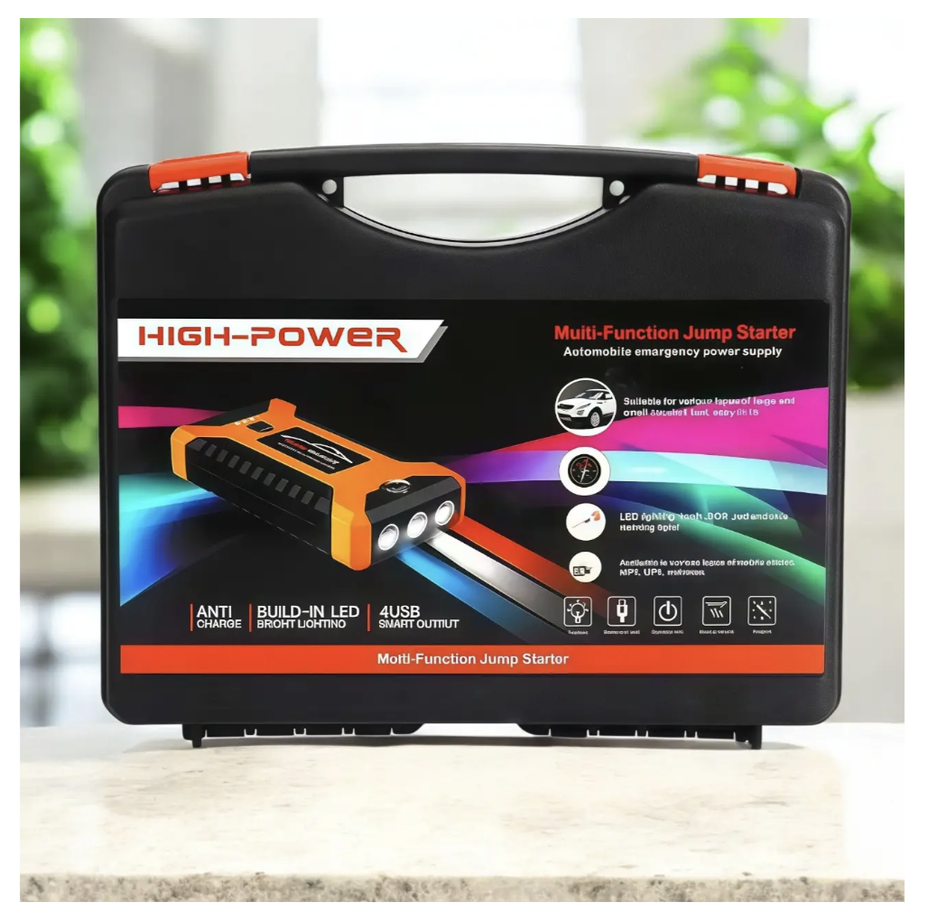 Пускозарядний пристрій JX27 99800 mAh для авто, гаджетів і аварійних ситуацій - мініатюра 5