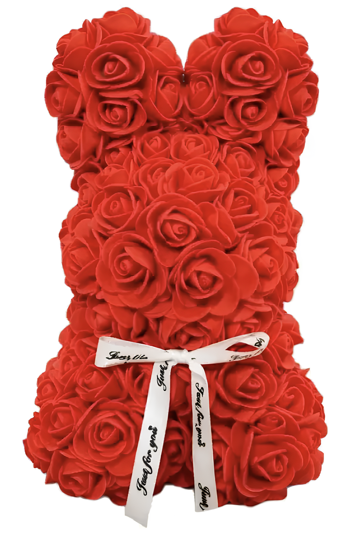 Декоративний зайчик KR-21 з 3D троянд у подарунковій коробці - мініатюра 2