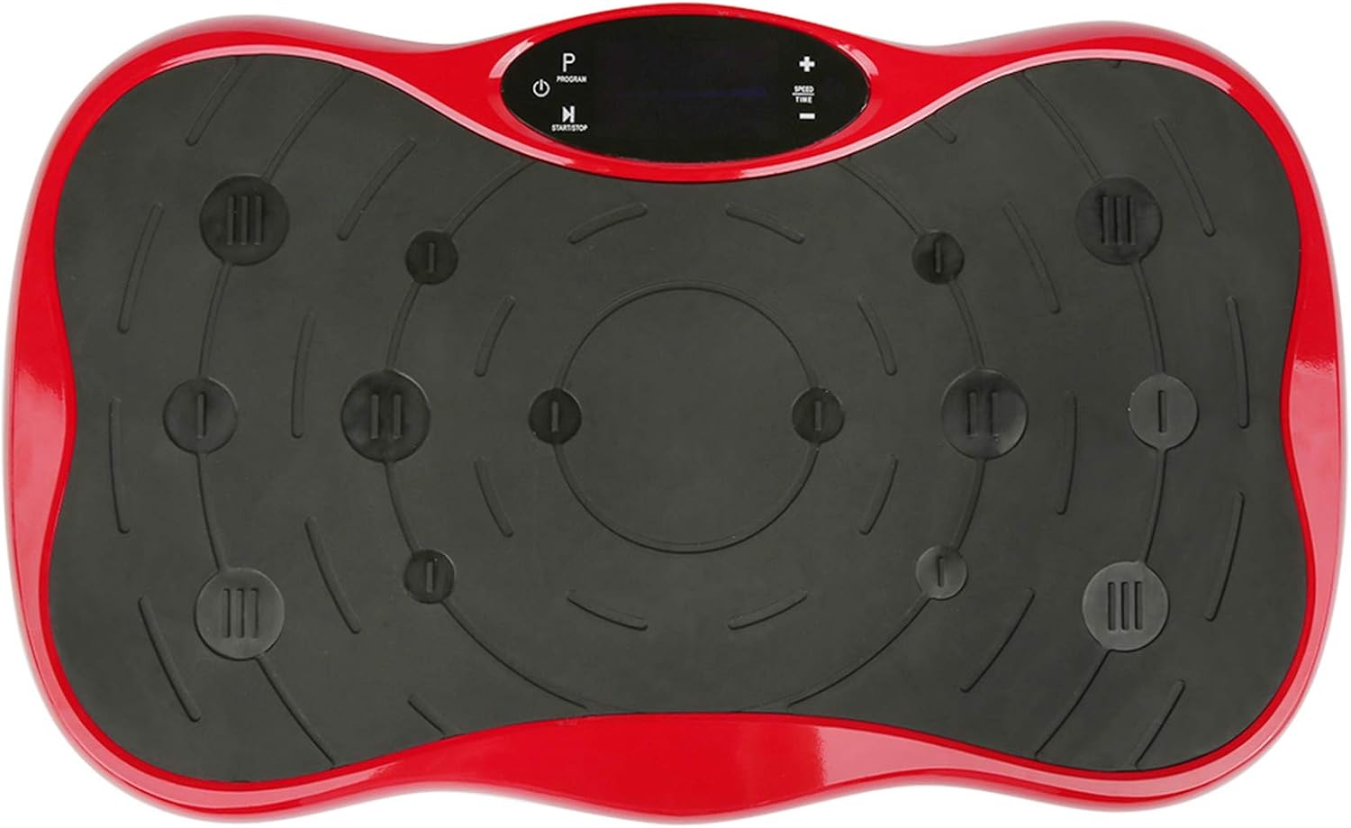 Віброплатформа для схуднення Minexo VIBRO SLIM SHAPER PRO RED з пультом ДУ та еспандерами ∙ Тренажер-віброплатформа VIBRO SLIM SHAPER PRO для занять спортом