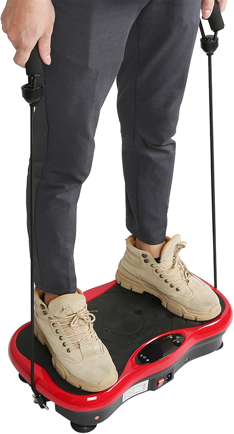 Віброплатформа Vibro Slim Shaper Pro з пультом і еспандерами для домашніх тренувань - мініатюра 4