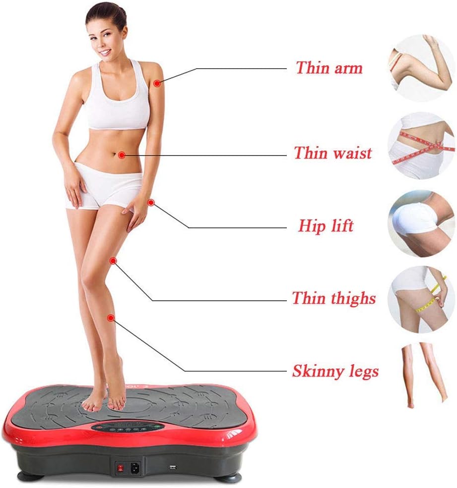 Віброплатформа Vibro Slim Shaper Pro з пультом і еспандерами для домашніх тренувань - мініатюра 5