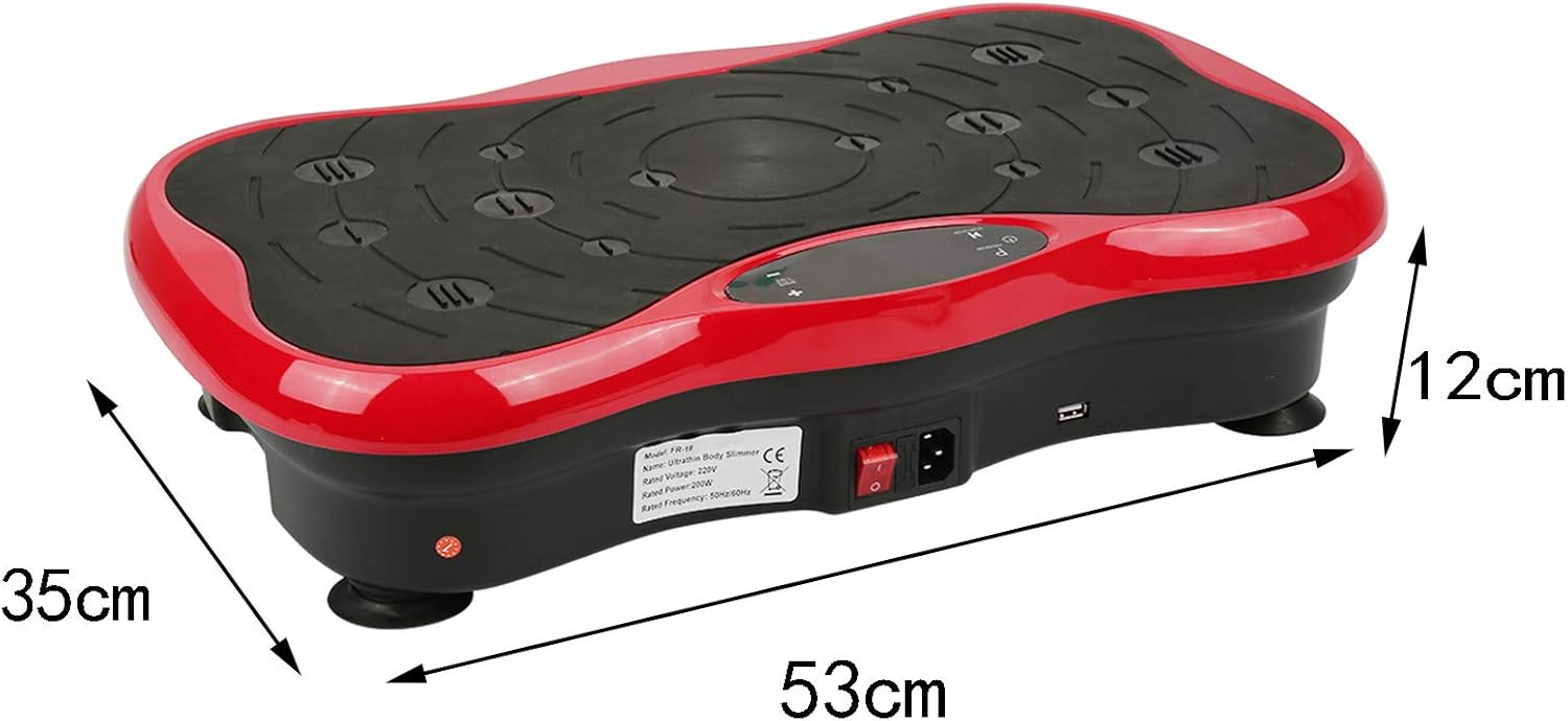 Віброплатформа Vibro Slim Shaper Pro з пультом і еспандерами для домашніх тренувань - мініатюра 6