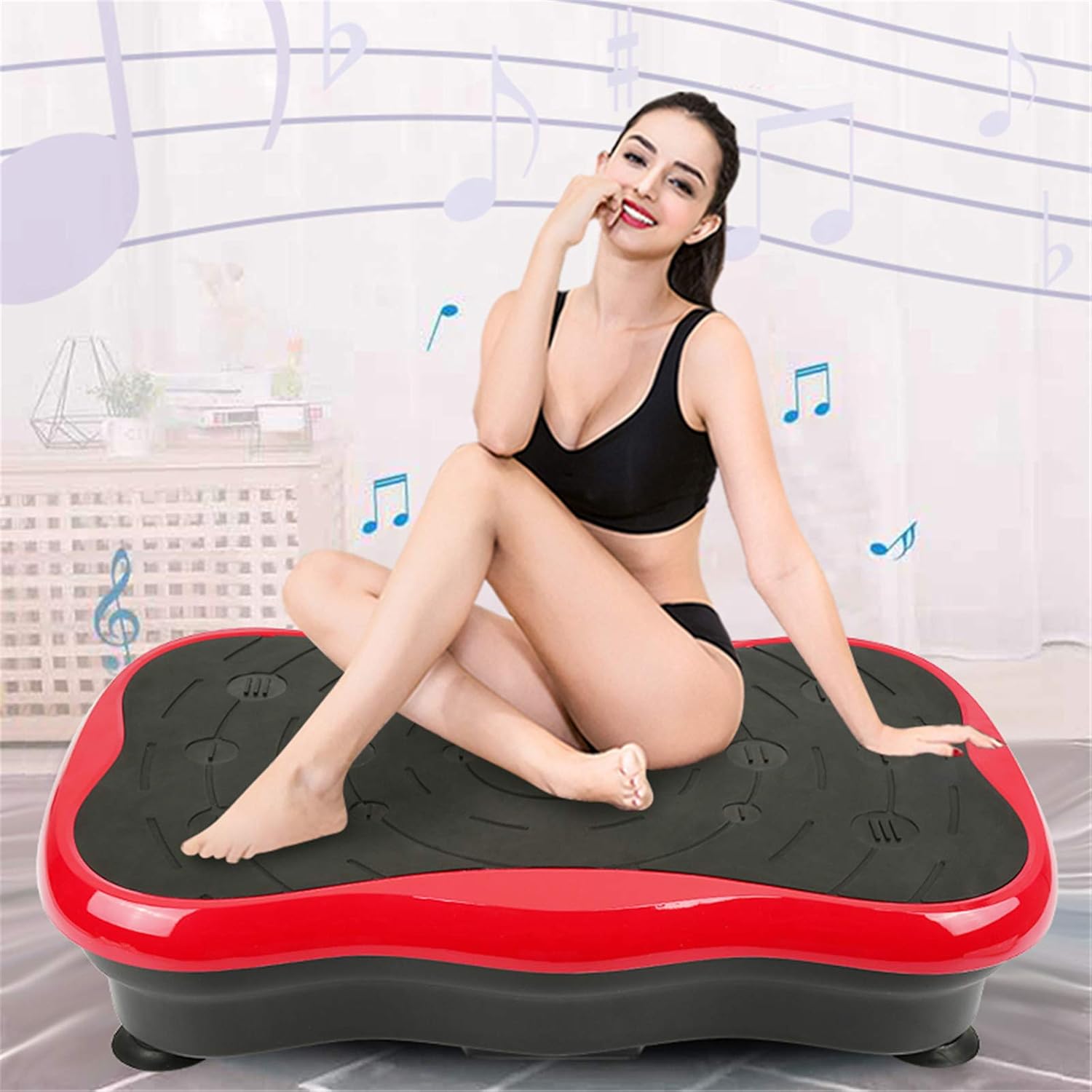 Віброплатформа Vibro Slim Shaper Pro з пультом і еспандерами для домашніх тренувань - мініатюра 10