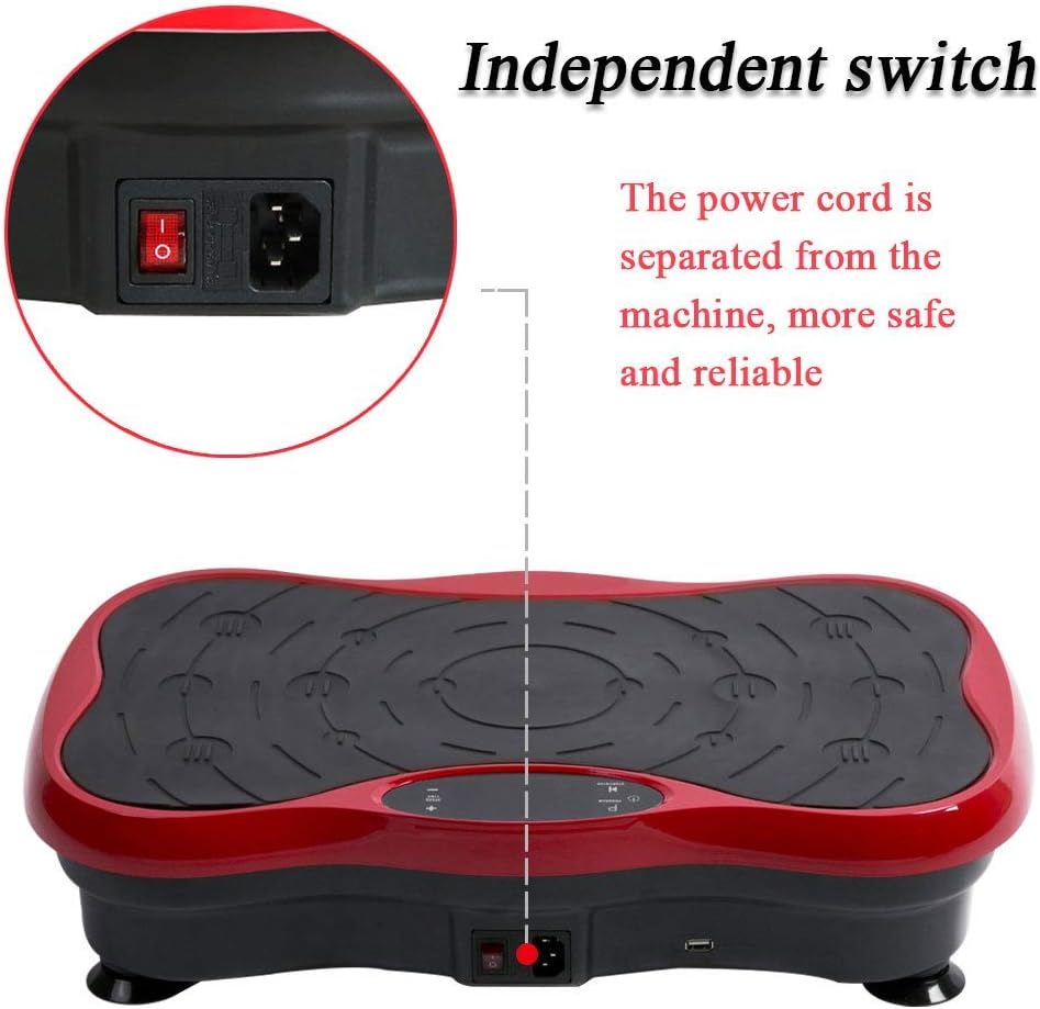 Віброплатформа Vibro Slim Shaper Pro з пультом і еспандерами для домашніх тренувань - мініатюра 13