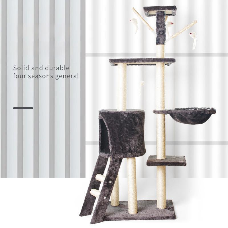 Ігровий комплекс Pet Hobby MT05-1 для котів з лежанкою, будиночком і 5 рівнями - мініатюра 5