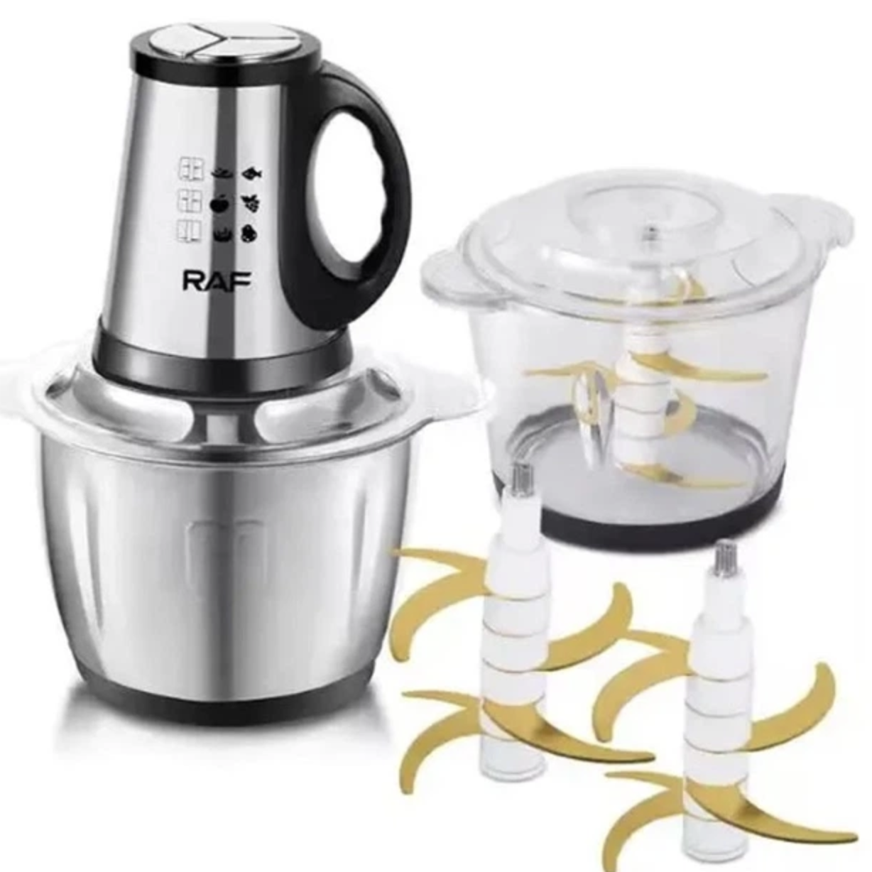 Подрібнювач RAF R.7028 2 в 1 з двома чашами по 3 л - мініатюра 5