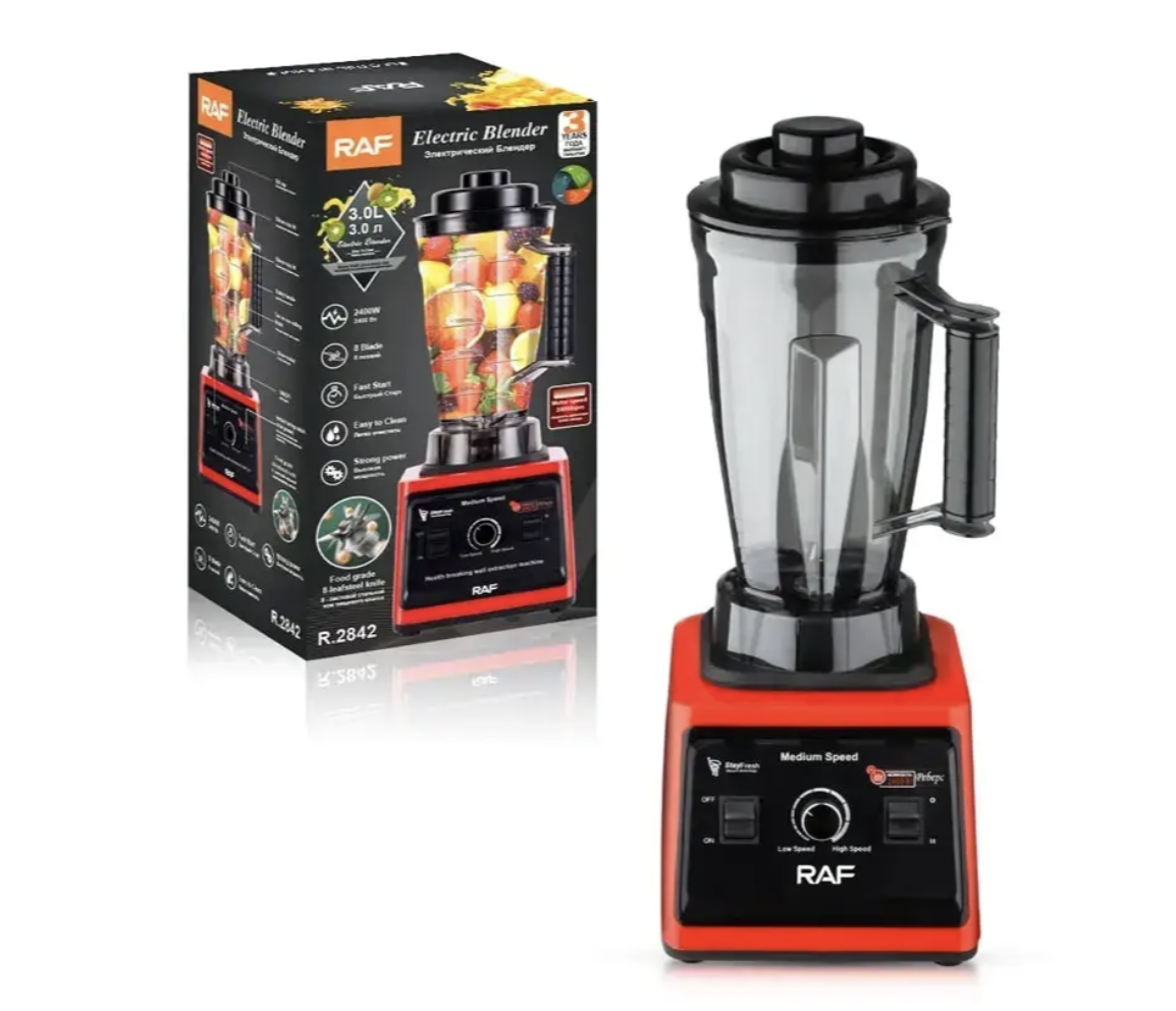 Блендер стаціонарний подрібнювач RAF R 2842 для дому ∙ Багатофункціональний блендер RAF-2842 2400 Вт