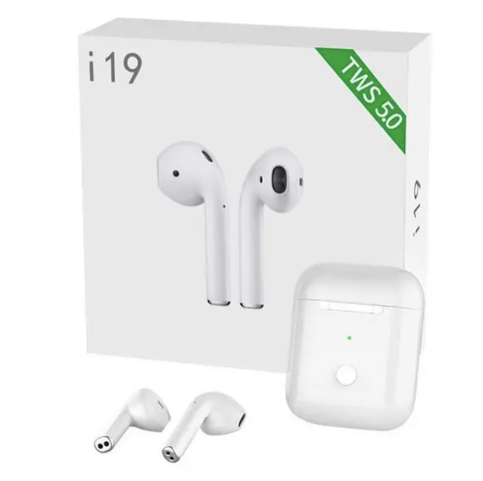 Бездротові навушники i19 TWS з кейсом PowerBank ∙ Бездротові Bluetooth навушники i19 TWS