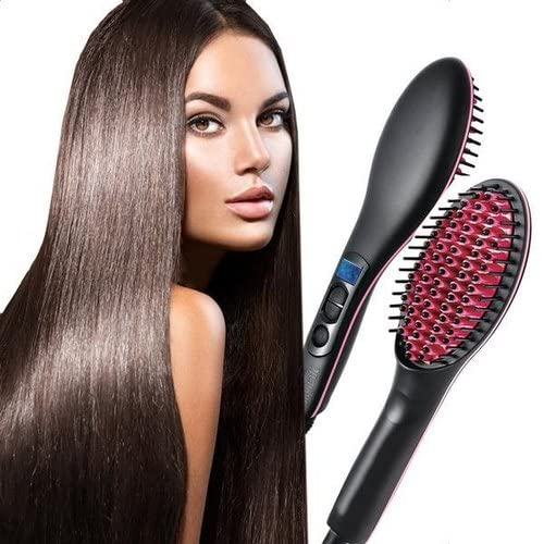 Гребінець-випрямляч для волосся Straight Artifact HQT-906B ∙ Електрична щітка-випрямляч HQT-906B з LED-дисплеєм