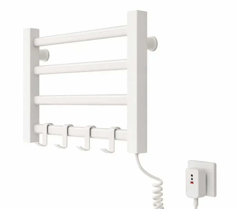 Електрична рушникосушка GN-7401-W для ванної з 4 гачками - мініатюра 3