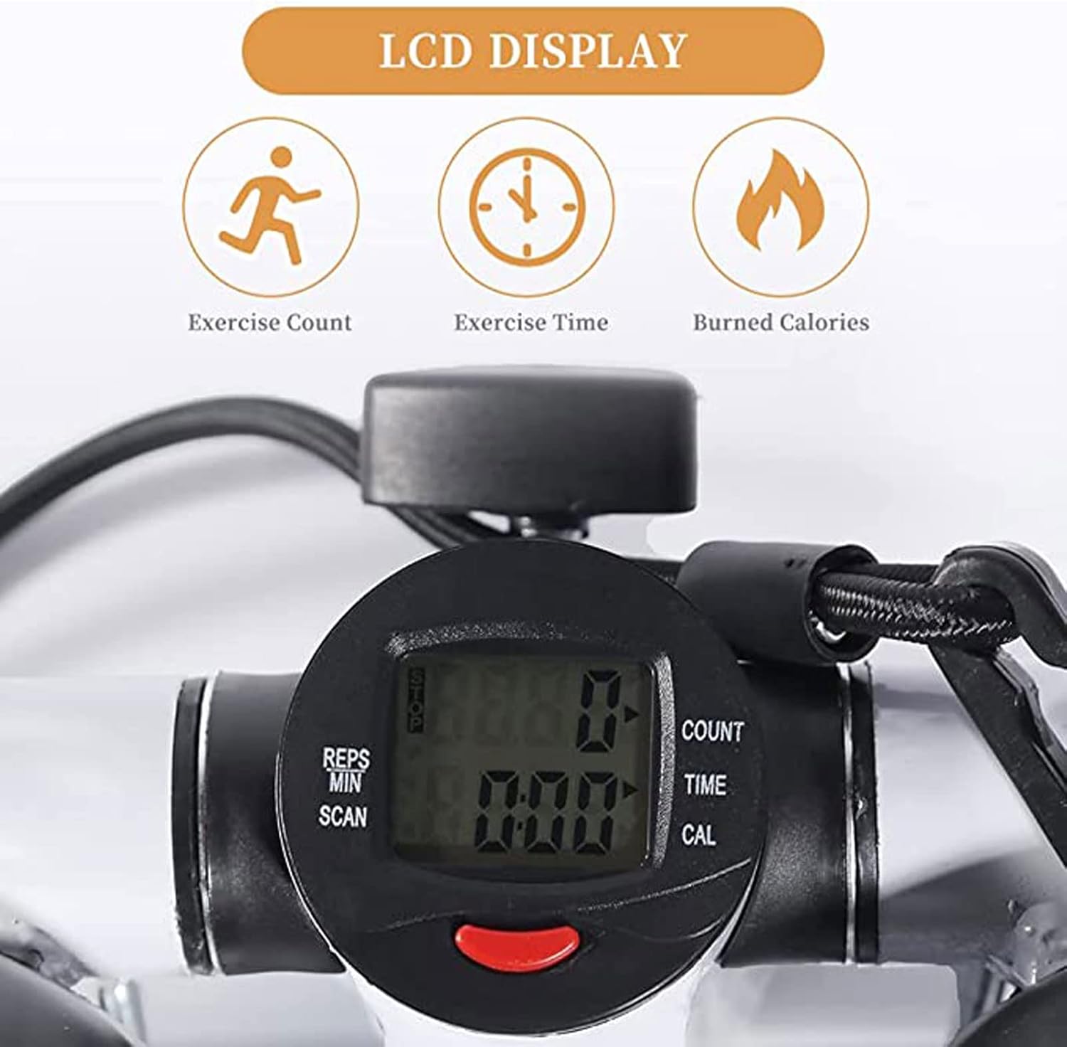 Міні-степпер XY-285 з еспандерами для рук і регулюванням висоти кроку - мініатюра 4