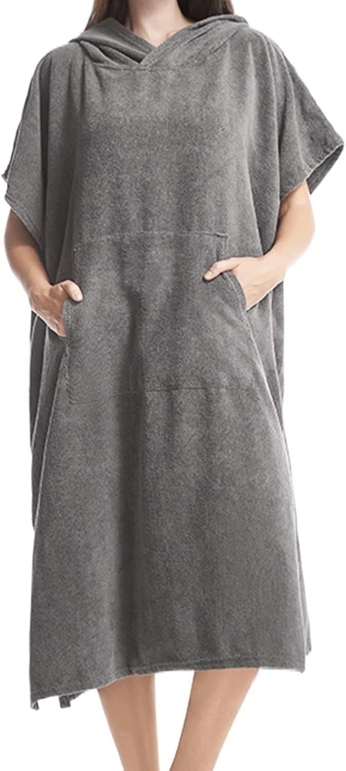 Пончо-рушник з капюшоном 74 x 102 см для пляжу, басейну і тренувань - мініатюра 2